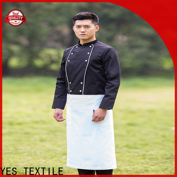 Best white chef coat crosshatch factory for home