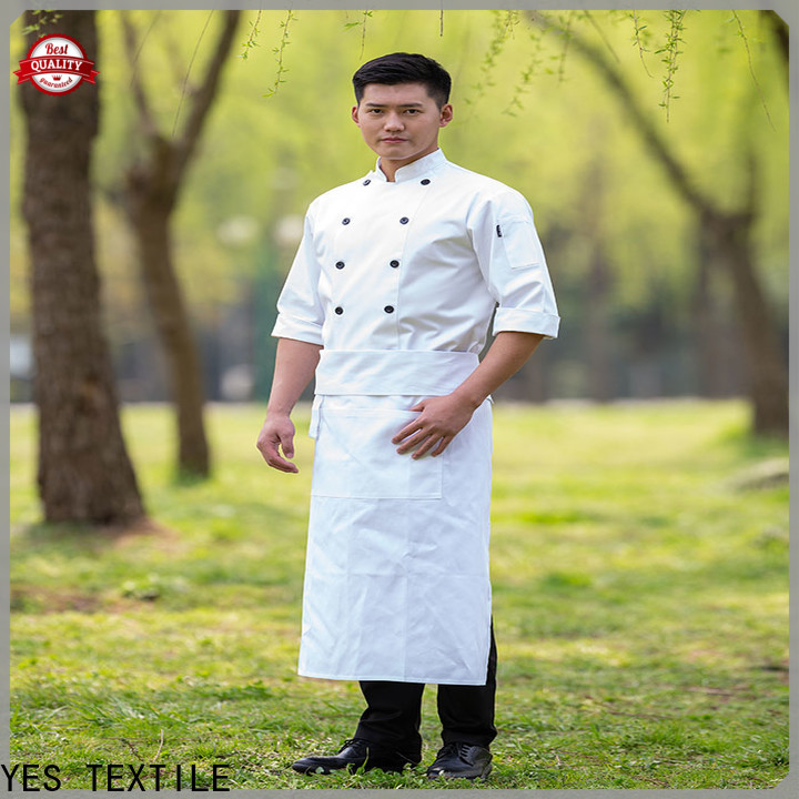 chefyes High-quality white chef coat for business for hotel