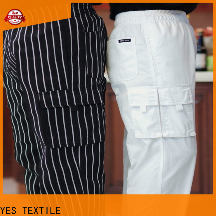 chefyes elasticated kitchen pants for business for hotel