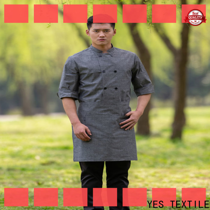 chefyes cotton personalized chef jacket for business for home