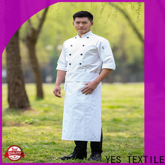 chefyes Wholesale white chef coat company for home