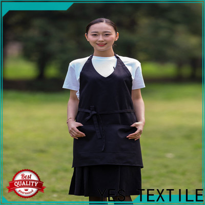 chefyes dyed plain white chef's apron for business for girl