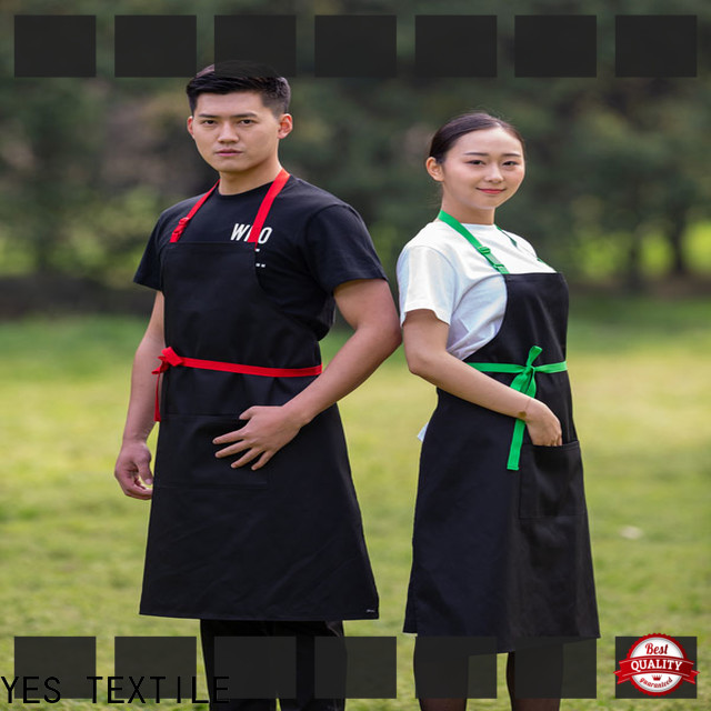 High-quality black cooking apron chef company for women