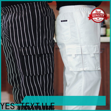 chefyes Latest chef wear pants manufacturers for hotel