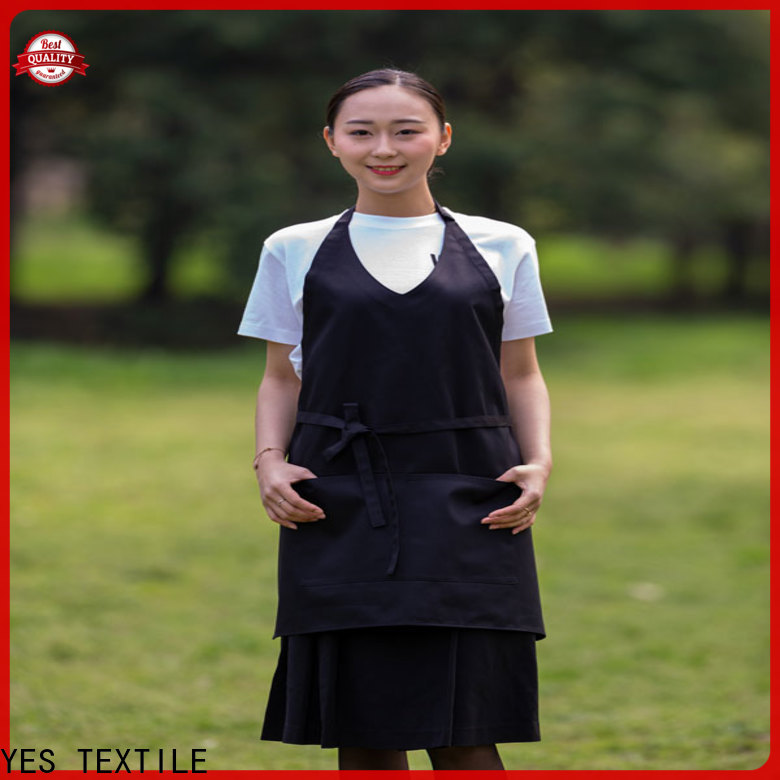 Latest black aprons with pockets for business