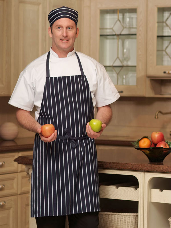 PREMIUM YARD DYED STRIPE CHEF APRON (CYA010)