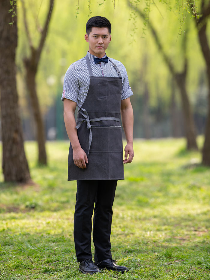 URBAN DENIM BIB APRON (CYA07D)