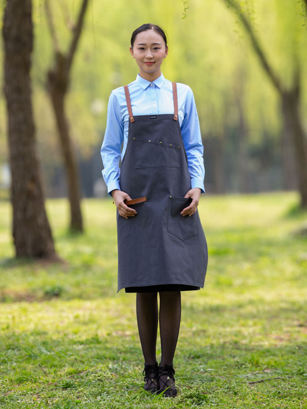 EXCUTIVE PU-CANVAS  BIB APRON (CYA101)