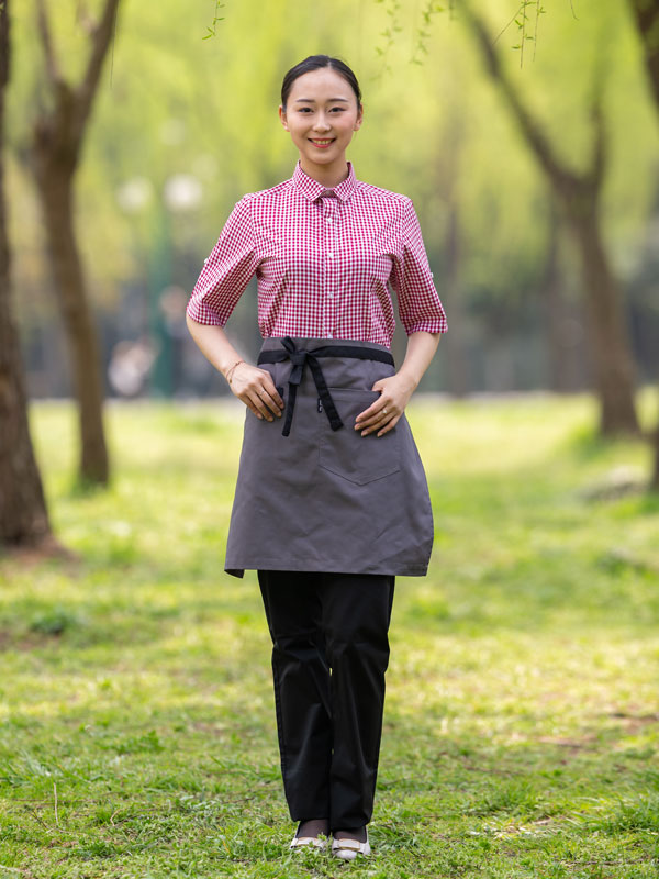 chefyes gingham hospitality shirts manufacturers for work-1