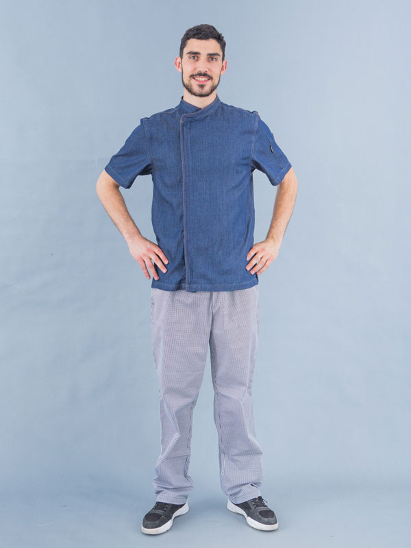 chefyes crosshatch denim apron factory for party-1