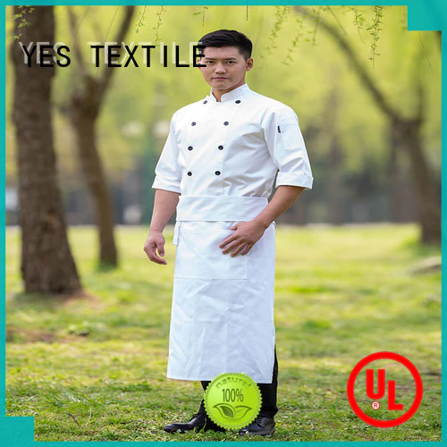 chefyes light white chef coat price for hotel