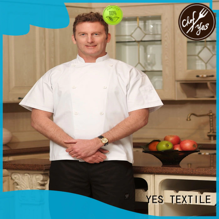 chefyes cyj205s chef coats supplier for wedding