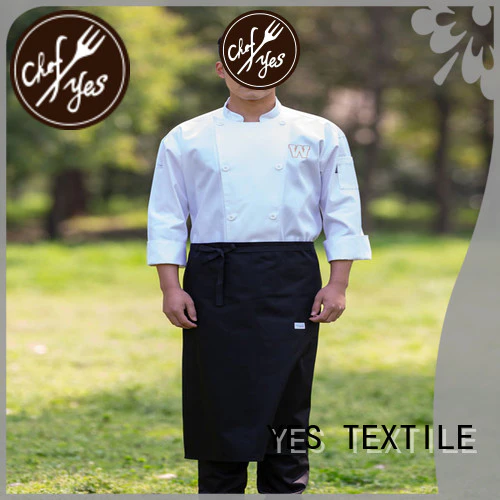 chefyes thin personalized chef coat price for party