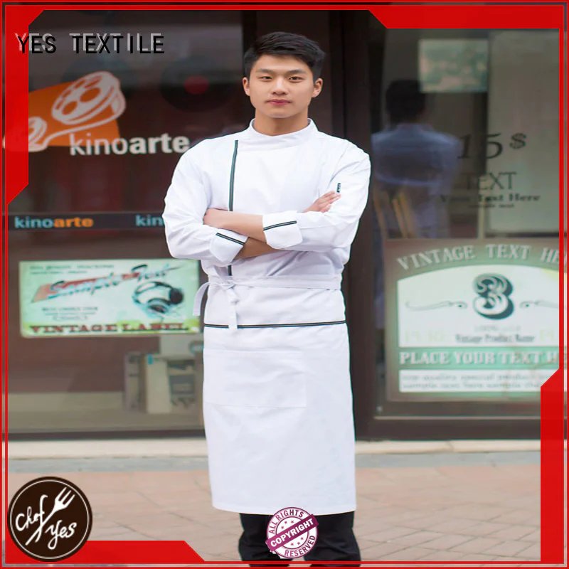 elastic white chef coat pink buy for home